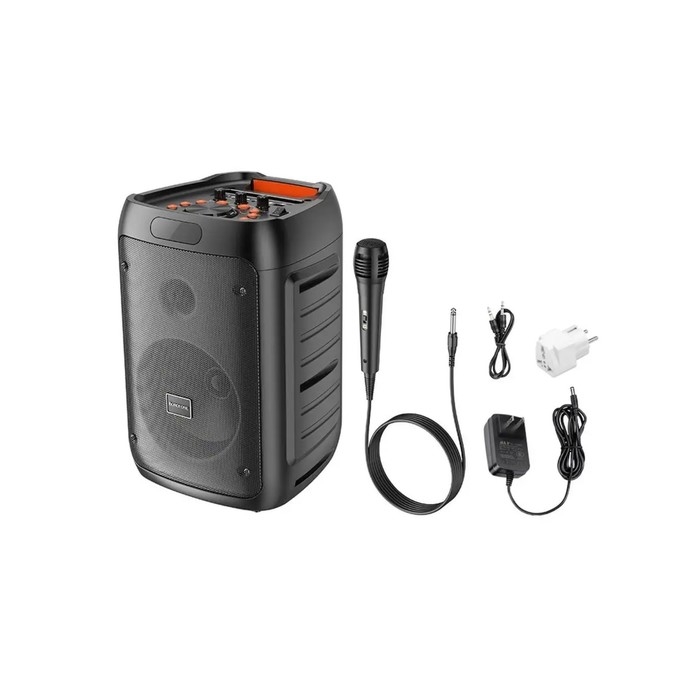 Портативная колонка Borofone BP10, 3600 мАч,BT5.0,20 Вт,TWS,TF card,USB,AUX,FM-радио, чёрная Портативная колонка Borofone BP10, 3600 мАч,BT5.0,20 Вт,TWS,TF card,USB,AUX,FM-радио, чёрная