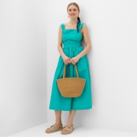 Платье женское MINAKU: Casual Collection цвет бирюзовый, р-р 48