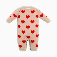 Комбинезон вязаный Крошка Я &laquo;Сердечки&raquo;, рост 86-92 см