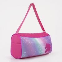 Сумка детская спортивная для девочки &laquo;Единорог&raquo;, на молнии, наружный карман, цвет розовый