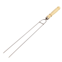 Шампур-спица для овощей с деревянной ручкой, набор - 6 шт, 37 см