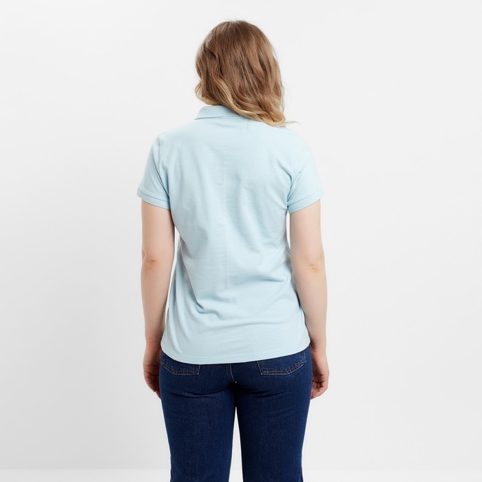 Футболка (поло) женская MINAKU REGULAR FIT: цвет голубой, р-р 50