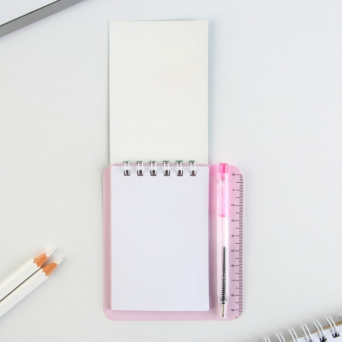 Набор &laquo;Котики&raquo; блокнот А7, 32 листа, мини-ручка синяя паста, пишущий узел 0.5 мм