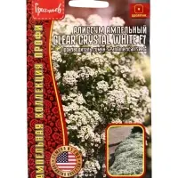 Семена цветов Алиссум Чистый Кристалл White F1 (Clear Crystal) 5м.др.  12.29 г.