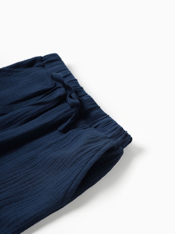 Брюки из муслина для мальчика KAFTAN, рост 104 см, синие