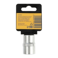 Головка торцевая шестигранная ТУНДРА, под квадрат 1/2", 18 мм, CrV Головка торцевая шестигранная ТУНДРА, под квадрат 1/2", 18 мм, CrV