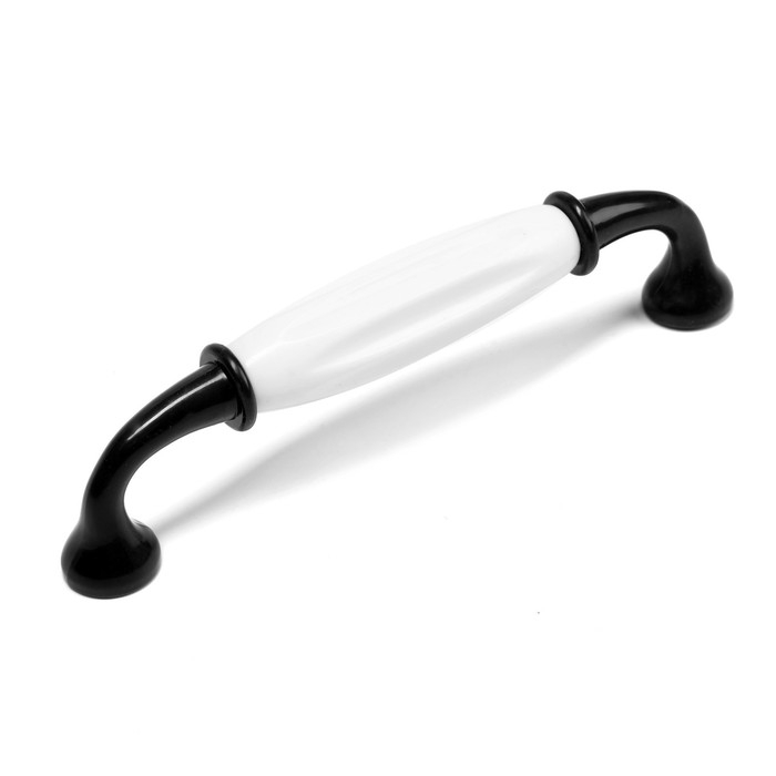 Ручка-скоба CAPPIO RSC012, пластик, м/о 128 мм, цвет черный, 4 шт.