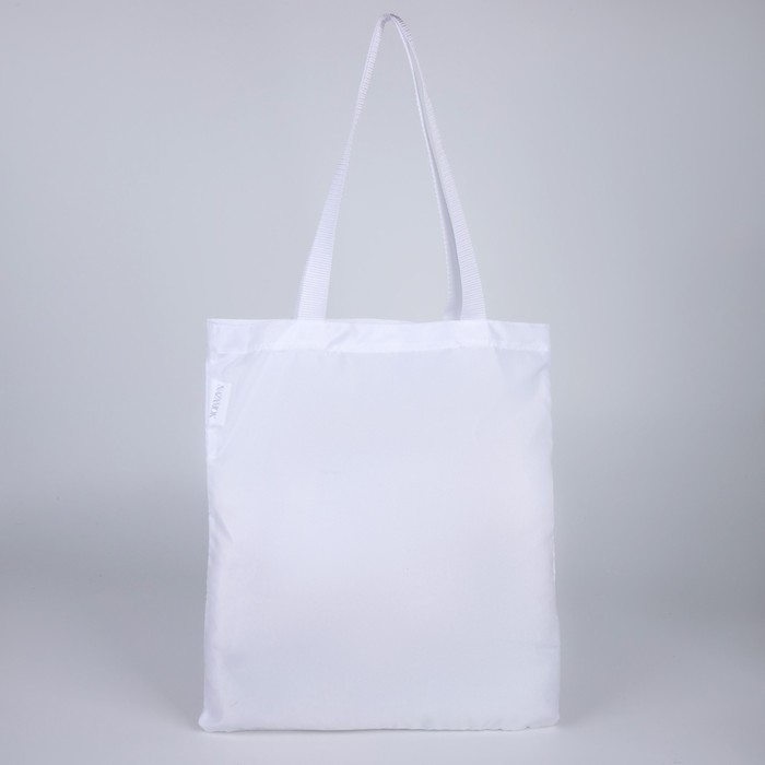 Сумка-шопер &laquo;Авокадо&raquo; без молнии, белая