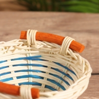 Корзина плетеная 15x15x8 см, ротанг