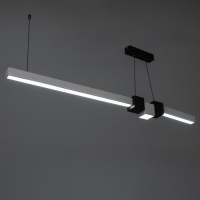 Светильник с ПДУ "Наоми" LED 20Вт 3000-6000К бело-черный 120х100 см