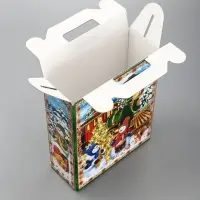 Подарочная новогодняя коробка &laquo;Экспресс&raquo;, для сладких подарков, 16.8&times;7&times;25 см