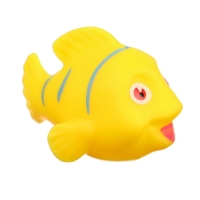 Набор резиновых игрушек для ванны &laquo;Желтые рыбки&raquo;, с пищалкой, 5 шт, Крошка Я