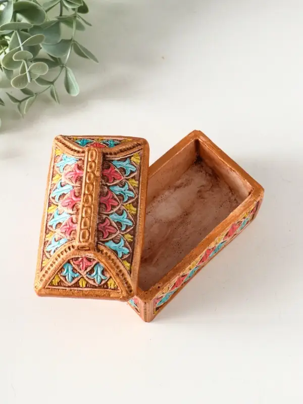 Шкатулка "Ларец цветной" 7,5х10х6 см