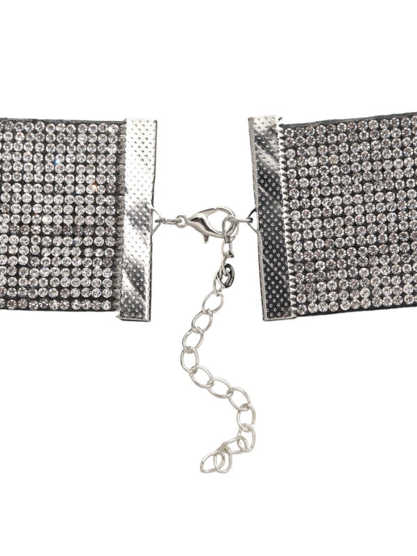 Чокер &laquo;Грация искры&raquo; широкий, цвет черно-серебряный, L=31 см