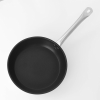 Сковорода из нержавеющей стали Hanna Kn&ouml;vell, d=28 см, h=5,5, толщина стенки 0,6 мм, длина ручки 25 см, антипригарное покрытие, индукция