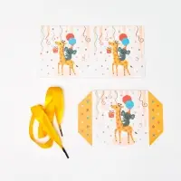 Коробка Самосборная "Детская" Жираф 10х10х10 см