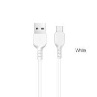 Кабель Hoco X20, Type-C - USB, 3 А, 3 м, PVC оплетка, белый Кабель Hoco X20, Type-C - USB, 3 А, 3 м, PVC оплетка, белый