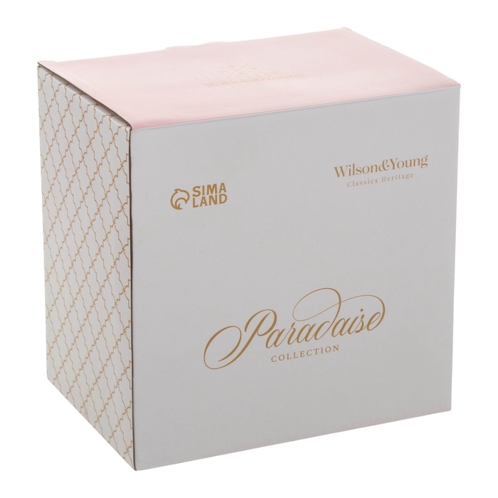 Набор посуды WY Paradaise, 18 предметов, 6 тарелок d=25,5 см, 6 тарелок d=20,5 см, 6 глубоких тарелок d=23 см, фарфор