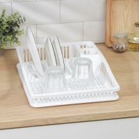 Сушилка для посуды DDSTYLE &laquo;Степ&raquo;, 38&times;31&times;8 см, цвет МИКС