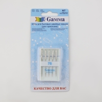 Иглы для бытовых швейных машин, для трикотажа, №75/11, 5 шт, NT