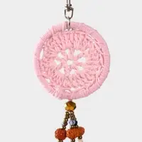 Брелок "Ловец снов" 19 см, цв. розовый