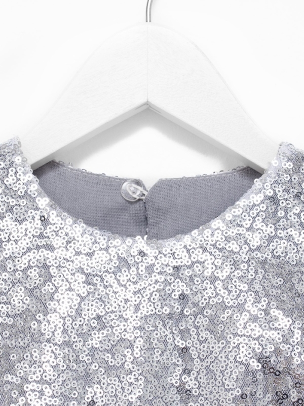 Платье детское с пайетками KAFTAN, размер 32 (110-116 см), лиловый Платье детское с пайетками KAFTAN, размер 32 (110-116 см), лиловый