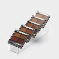 Горка для теней 4*24*7 см, 6 мест,  оргстекло 2 мм, цвет прозрачный В ЗАЩИТНОЙ ПЛЁНКЕ