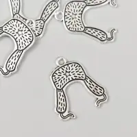 Металлический элемент, декоративная подвеска &laquo;Арт Узор. Шапка ушанка со звездой&raquo;, 2.4&times;2.6 см