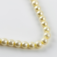 Бусины из стекла, набор 78 шт., размер 1 шт. &mdash; 10 мм, цвет белый