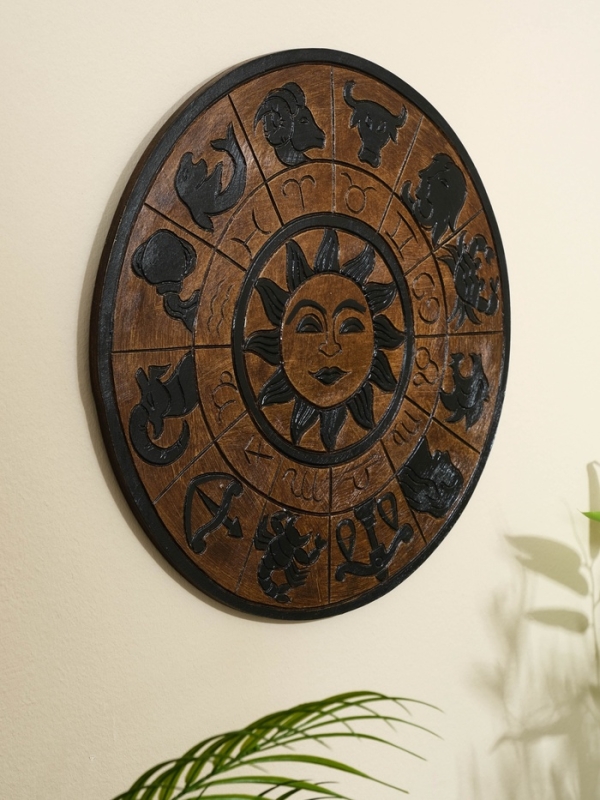 Панно резное МДФ Панно резное МДФ "Гороскоп", 40х40х0,6 см