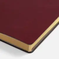 Ежедневник Nebraska Flex, недатированный, бордовый с золотистым