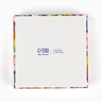 Коробка для кондитерских изделий &laquo;Цветочная поляна&raquo;, 10 х 10 х 10 см