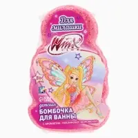 Бомбочка для ванны формовая детская, розовая, 150 г, Винкс