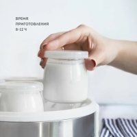 Йогуртница Galaxy GL 2698, 30 Вт, 180 мл, 7 ёмкостей, стекло, бело-серая Йогуртница Galaxy GL 2698, 30 Вт, 180 мл, 7 ёмкостей, стекло, бело-серая