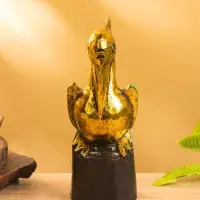 Сувенир интерьерный "Пеликан" 7х7х20 см, дерево, цв. золото