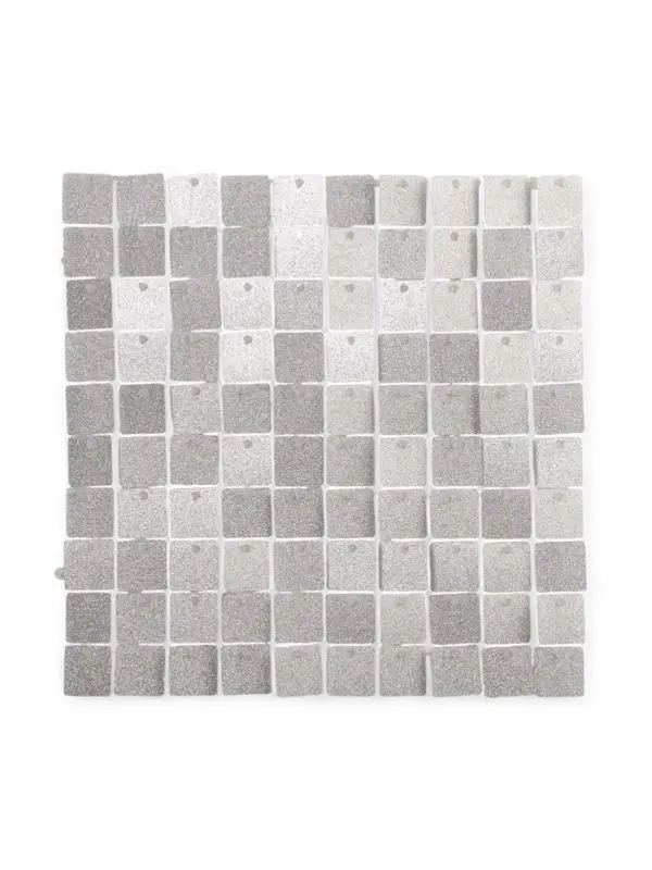 Панель с пайетками для фотозоны 30*30 см серебро с блёстками