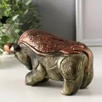Копилка "Бык" 12х18,5х9,5 см, золото