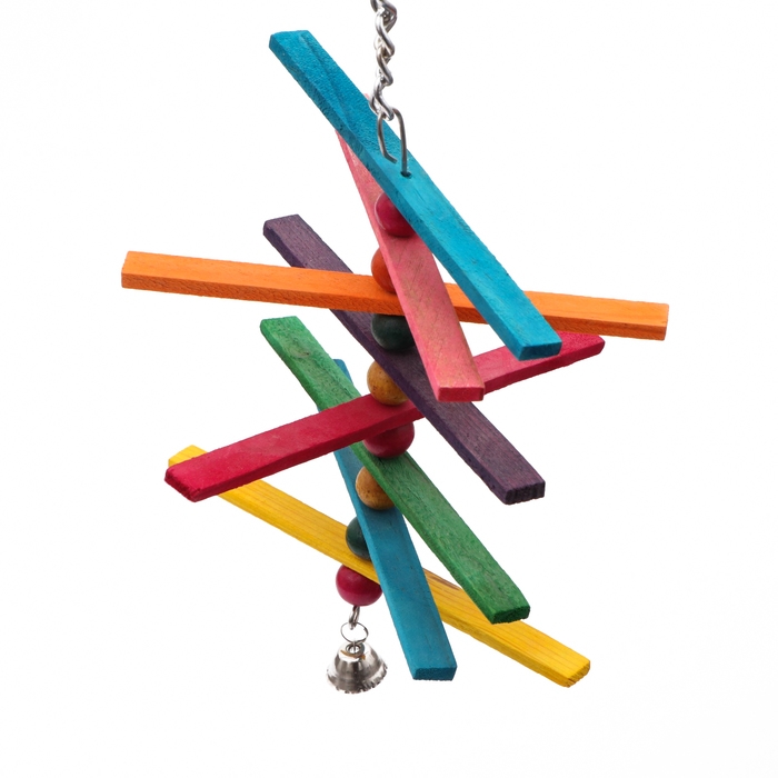 Игрушка для птиц "Вертолёт", 30 х 15 см