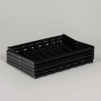 Подставка для цветов Greengo, 5 полок, 50 &times; 25 &times; 89 см, напольная, бамбук, чёрная