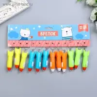 Фонарик свет на кольце "Ракета" мигает МИКС 7х2х2 см