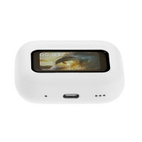 Наушники беспроводные TWS, дисплей, BT5.4, 30/500 мАч, с шумоподавлением, сенсор, белые