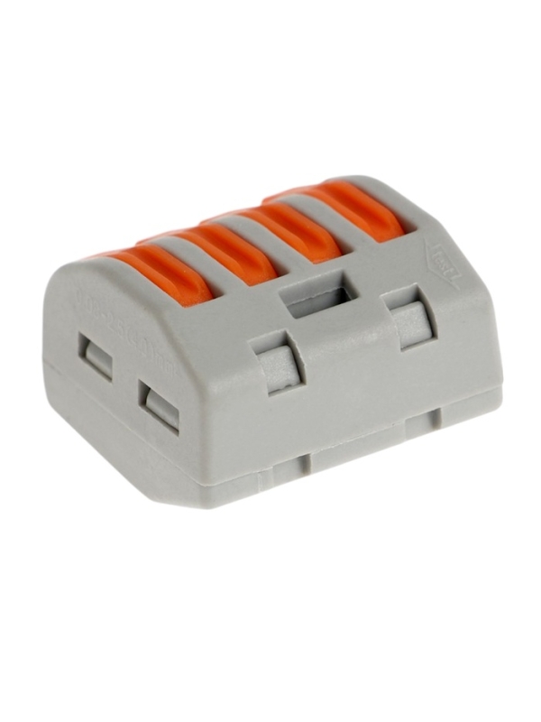 Строительно-монтажная клемма СК-319, 32А, 0,08-2,5 мм2, 4 отв., с рычажком, набор 10 шт