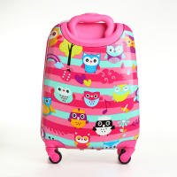 Чемодан детский 27 л (XS), HappyAnt, отдел на молнии, цвет розовый Чемодан детский 27 л (XS), HappyAnt, отдел на молнии, цвет розовый