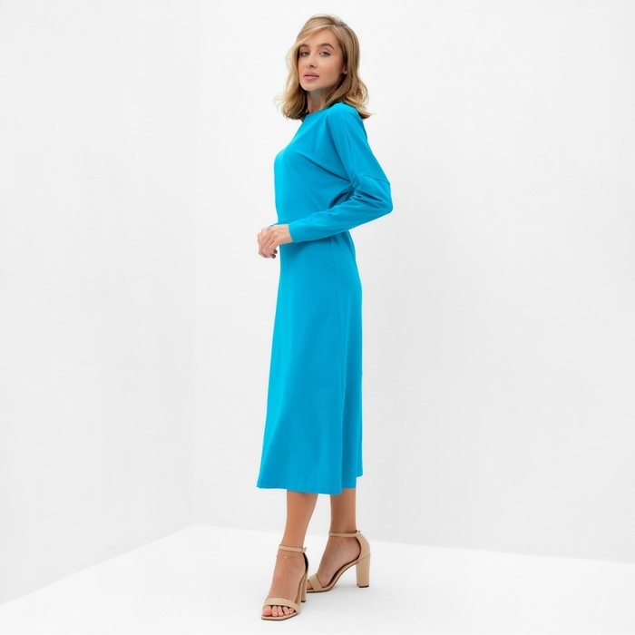 Платье женское трикотажное MINAKU: Basic line цвет мятный, р-р 42 Платье женское трикотажное MINAKU: Basic line цвет мятный, р-р 42