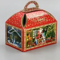 Подарочная новогодняя коробка &laquo;Атмосфера&raquo; Ларец малый 18.5&times;12.5&times;19 см