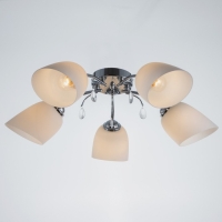 Люстра "Лиана" 5хЕ27 40Вт хром 55х55х36 см BayerLux Люстра "Лиана" 5хЕ27 40Вт хром 55х55х36 см BayerLux