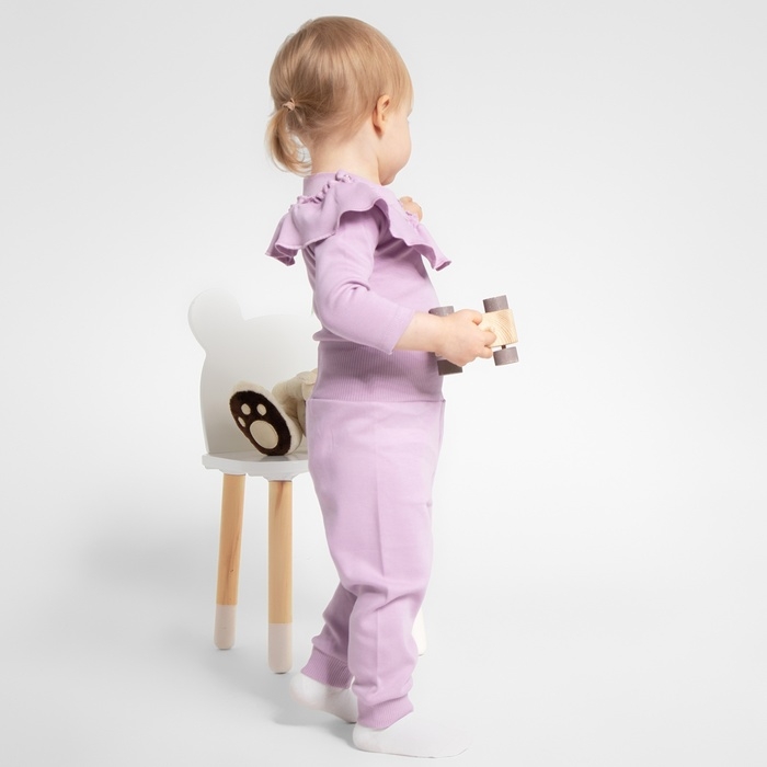 Штаны детские MINAKU, цвет сиреневый, рост 74-80 см Штаны детские MINAKU, цвет сиреневый, рост 74-80 см