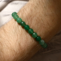 Браслет шар №8 гранёный &laquo;Нефрит&raquo;, 5см
