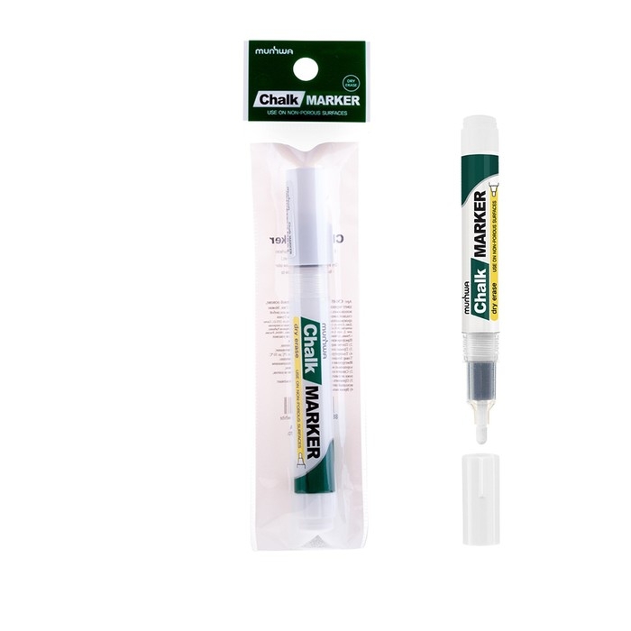 Маркер меловой MunHwa CM-05, 3.0 мм, белый Маркер меловой MunHwa CM-05, 3.0 мм, белый