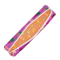 Пенал школьный &laquo;Стикеры&raquo;, на молнии, МИКС